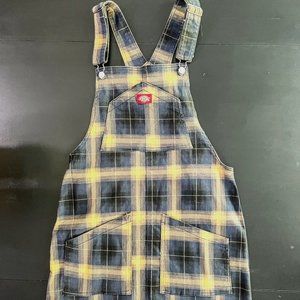 Plaids Overall Dress